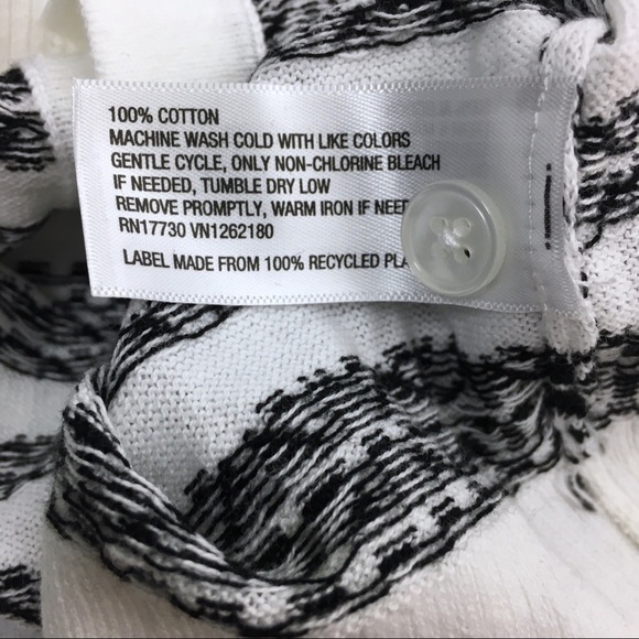 MERONA Cardigan Sweater Fair Isle Snowflake 3/4 Sleeves Crop Button Y2K Style XS - Picture 8 of 9